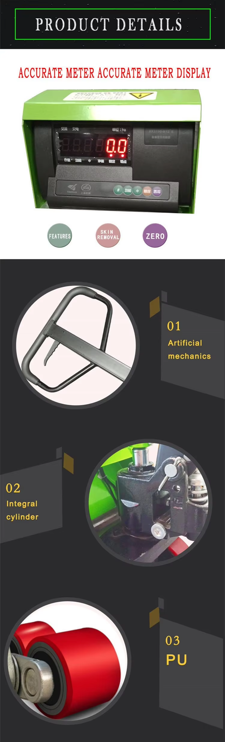 HT-Electronic scale hand pallet truck